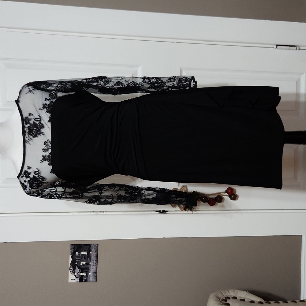 Lace black dress
